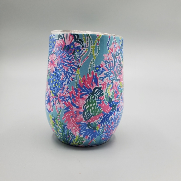 LILLY PULITZER BEACH YOU TO IT INSULATED STEMLESS 12 OZ TUMBLER - Picture 4 of 11
